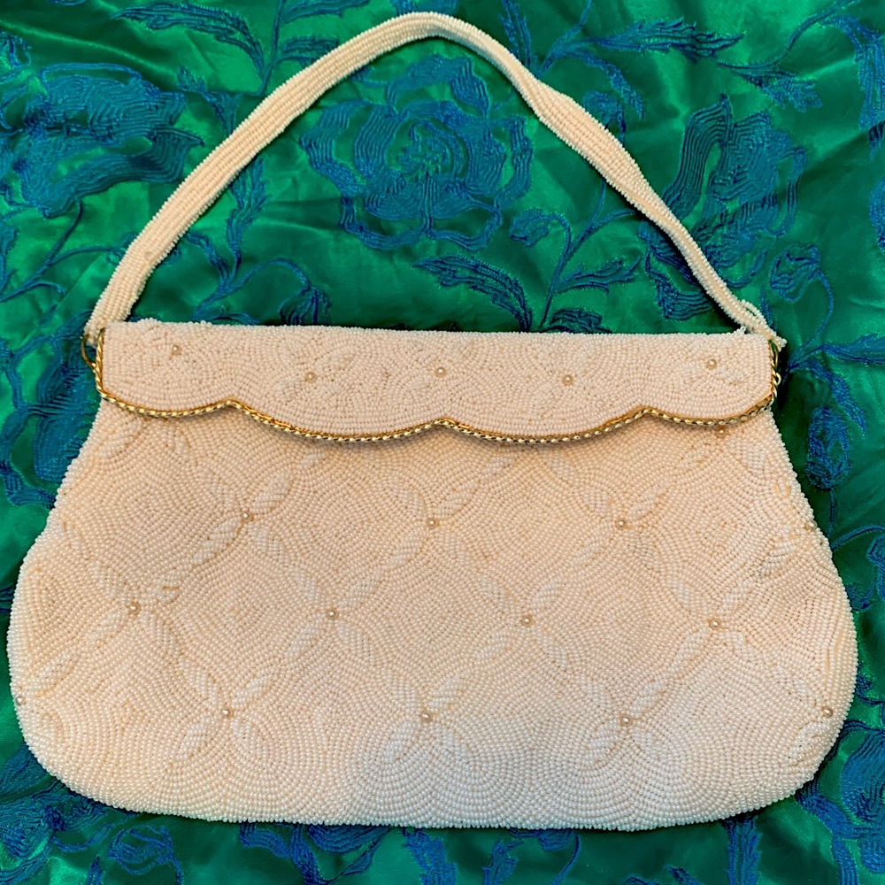 VINTAGE Beaded Clutch Purse